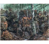 Tropas Elite Alemanas WWII Kit De Plástico 1:72 Modelo ITALERI
