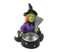 Tropflose Kerzenhalter - Wiederverwendbarer Horror-Kerzenhalter in Hexenform | Exquisite Halloween-Kerzenständer Für Eine Gespenstische Atmosphäre Auf Tisch Fenster