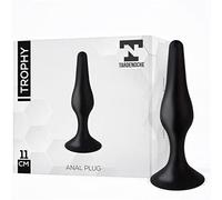 Trophy Plug Anal Silicona 13 cm, negro