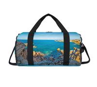 Tropic Beach Sea Sport - Bolsa de lona con compartimento para zapatos, bolsa de fin de semana, viajes, gimnasio, organizador de equipaje para mujeres, hombres, niños y niñas