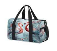 Tropic Flower Flamingo - Bolsas de lona deportivas para niños, niñas, mujeres, hombres, para fin de semana, para viajes, gimnasio, uso casual