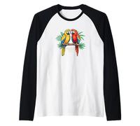 Tropic Island Adventure - Loros en los Cayos de Florida Camiseta Manga Raglan