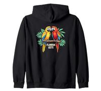 Tropic Island Adventure - Loros en los Cayos de Florida Sudadera con Capucha