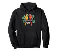 Tropic Island Adventure - Loros en los Cayos de Florida Sudadera con Capucha
