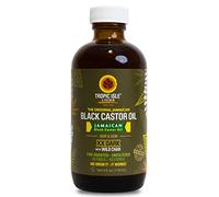 Tropic Isle Living Jamaican Black Castor Oil XX Dark 4oz | 100% Natural Hair Growth Oil and Scalp Treatment | Promotes Strong, Healthy, Thicker Hair, Eyelashes, Eyebrows