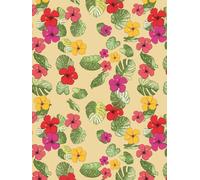 Tropic Like It’s Hot - Monstera & Hibiscus Planner: Undated with a Flexible Vertical Layout