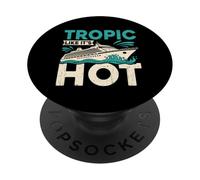 Tropic Like It's Hot - Divertido Viaje en Crucero a Juego con la Familia de Juegos de Palabras PopSockets PopGrip Adhesivo