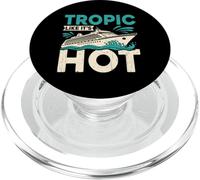Tropic Like It's Hot - Divertido Viaje en Crucero a Juego con la Familia de Juegos de Palabras PopSockets PopGrip para MagSafe