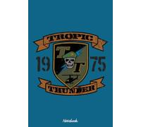 Tropic Thunder Notebook: Journal, 6x9 120 Pages, Lined College Ruled Paper, Planner, Matte Finish Cover, Diary