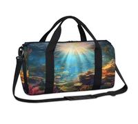 Tropic Underwater World - Bolsa de lona deportiva para fin de semana, bolsa de viaje, gimnasio, equipaje, bolsa de lona para niños, niñas, niños, mujeres y hombres