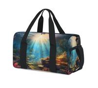Tropic Underwater World - Bolsa de lona deportiva para fin de semana, para la noche, para viajes, gimnasio, para niños, niñas, niños, mujeres y hombres