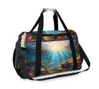 Tropic Underwater World Ocean - Bolsa de viaje para niñas, niños, mujeres y hombres, bolsa de fin de semana, bolsa de hombro para viajes, deportes, gimnasio