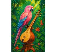 Tropical 2000 Piece Jigsaw Puzzles for Adults, Colourful, Challenging & Brainteasing Adult Puzzles 2000 Pieces Parrots, Fun jigsaws for The Whole Family 40x28 Inch