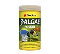 Tropical 3-Algae Flakes 100ml / 20g - Alimento con Algas para Peces de Agua Dulce y Salada