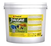Tropical 3-Algae Flakes 5L / 1kg - Alimento con Algas para Peces de Agua Dulce y Salada