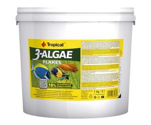 Tropical 3-Algae Flakes 5L / 1kg - Alimento con Algas para Peces de Agua Dulce y Salada