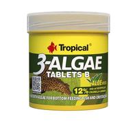 Tropical 3-Algae Tablets B 50ml / 36g - Alimento con Algas para Peces del Fondo y crustáceos