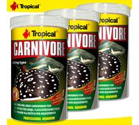 Tropical 3 X 1000 Ml Carnívoro Para Grandes Peces Carnívoros