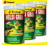 Tropical 3 X 1000 Ml Welsi Gran | Alimento Granulado Para Peces Gato