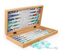 Tropical Backgammon Tavla XXL Juego De Mesa Familiar Juego De Dados Tropical