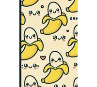 Tropical Banana Journal, Cute Kawaii Notebook for Girls & Teens: 6x9" Glossy Hardcover, 120 Lined Pages, Cute Kawaii Fruit Design for Writing, Notes & School
