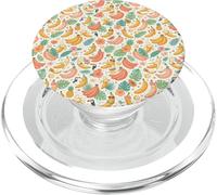 Tropical Banana Pattern Fruit Floral Beach Aesthetic PopSockets PopGrip para MagSafe