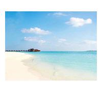 Tropical Beach Caribbean Seaside Art Print Poster Wall Decor 12X16 Inch
