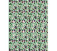 Tropical Blossom Notebook: Purple Passionfruit & Flower Journal: Aesthetic 8.5 x 11 Lined Notebook with Floral Fruit Design | 160 Pages for Journaling, Writing & Notes