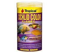Tropical Cichlid Color Flakes 250ml / 50g - Alimento potenciador del Color con Alto Contenido de proteína para los cíclidos