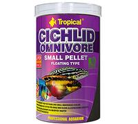 Tropical Cichlid Omnivore Small Pellet 250ml / 90g - Alimento para Peces cíclidos omnívoros jóvenes y pequeños