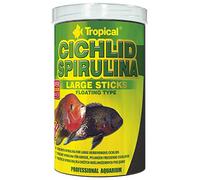 Tropical Cichlid SPIRULINA Large Sticks 1000ml / 300g - Sticks con spiurlina para cíclidos herbívoros Grandes
