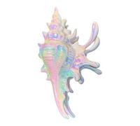 Tropical Conch Hair Claw Clip, Anti-Slip Headdress for Summer Shower or Vacation, Cute Hair Accessory for Weddings, Beach Days, Swimming, Everyday Use, 5.12x2.95 Inches