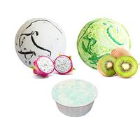 Tropical Delight Pack para la bañera. Dragón fruta Bomba, Kiwi Bomba de Baño y espuma de Cup Cake Alone