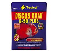 Tropical Discus Gran D-50 Plus 20g - Alimento granulado, potenciador del Color, para Peces Disco