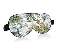 Tropical Exotic Jungle Sleep Eye Mask, Sleeping Mask & Blindfold con diadema elástica Soft Comfort Eyeshade Sleep Cover para Travel Yoga Nap