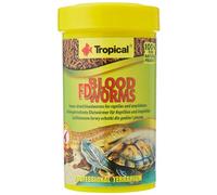 Tropical FD Blood Worms 100ml / 7g - Alimento en Forma de Larvas de Mosca liofilizadas para Reptiles y Anfibios