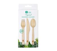 Tropical Fiesta Wooden Cutlery, 6 Place Settings