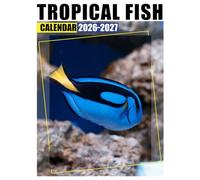 Tropical Fish Calendar 2026 - 2027: Monthly Planner from 2026 to 2027 Featuring US Holidays and Blank Blocks for Easy Writing
