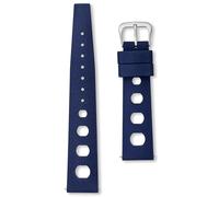 Tropical FKM - Correa de goma para buceo, 20 mm, 22 mm, color negro, azul marino, naranja, verde, amarillo, gris, pasadores de liberación rápida, correa deportiva de repuesto vintage perforada