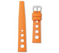 Tropical FKM - Correa de goma para buceo, 20 mm, 22 mm, color negro, azul marino, naranja, verde, amarillo, gris, pasadores de liberación rápida, correa deportiva de repuesto vintage perforada