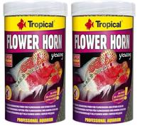 Tropical Flower Horn Young Pellet 250ml / 95g - Alimento potenciador del Color para Flower Horn y Otros cíclidos (Paquete de 2)