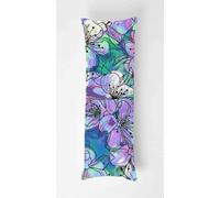 Tropical Flowers Body Pillow Case Cover 70x90cm, Long Backrest Cushion Pillow Protector with Zipper, Decorative Bedding Pillowcase, Soft Body Pillow Cover for Couch Bedroom Spring