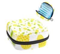Tropical Fresh Ananas - Bolsa de almacenamiento para servilletas sanitarias, Varios colores, 4.7x6.6x6.6 in/12x17x17 cm