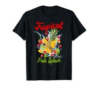 Tropical Fruit Splash Piña, Naranja, Fresa, Kiwi, Bayas Camiseta