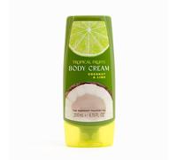 Tropical Fruits Coconut and Lime Body Cream 200ml | Hydrating Body Lotion That Moisturises and Nourishes Skin. Tropical Scent with Coconut and Lime Notes. For Daily Use.
