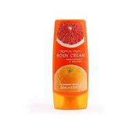 Tropical Fruits Grapefruit and Orange Body Cream Moisturising Citrus 200ml | Hydrating Body Lotion That Moisturises and Nourishes Skin. Citrus Scent with Grapefruit and Orange. For Daily Use.