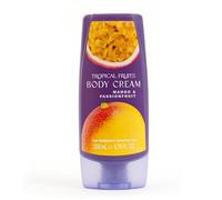 Tropical Fruits Mango and Passionfruit Body Cream Moisturising Fruity 200ml | Hydrating Body Lotion That Moisturises and Nourishes Skin. Fruity Scent with Mango and Passionfruit Notes. For Daily Use.