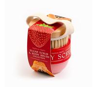 Tropical Fruits Sugar Scrub and Brush Strawberry Papaya Fruity 150g