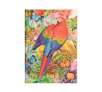 Tropical Garden (Nature Montages) Midi 18-month Horizontal Hardback Dayplanner 2025 (Elastic Band Closure)