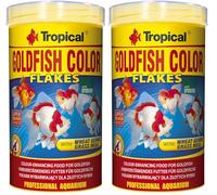 Tropical Goldfish Color 500ml / 100g - Alimento potenciador del Color para Peces Dorados (Paquete de 2)